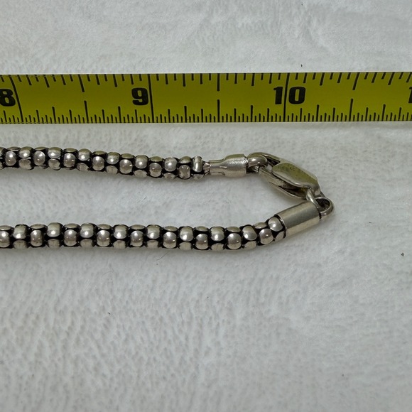Silpada Sterling Silver 925 Wheat Link Chain Necklace Natural Stone Southwestern - Picture 11 of 12